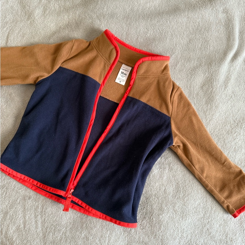 Carter's Tan and Red Baby Outfit